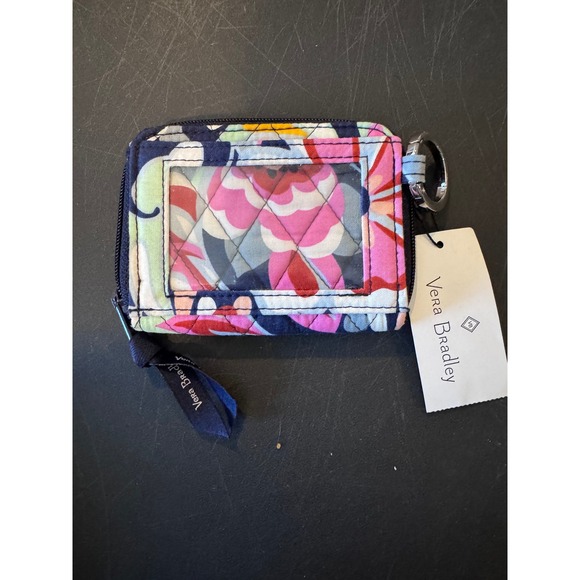 Vera Bradley Handbags - Vera Bradley RFID Petite Zip-Around Wallet Mod Paisley Quilted Cotton ID NWT